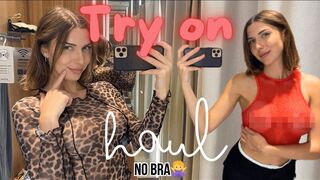 [4K] Transparent Red Top Try On Haul | Get Ready With Brooke 2024