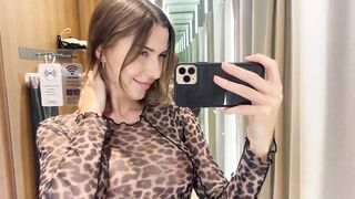 [4K] Transparent Red Top Try On Haul | Get Ready With Brooke 2024