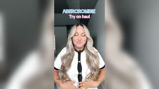 Abercrombie￼ try on haul!! @abercrombie #fashion #abercrombiehaul