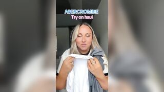 Abercrombie￼ try on haul!! @abercrombie #fashion #abercrombiehaul