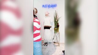 Sheer dress try on haul 2024 | Transparent Lingerie Try-On Haul | Mall Mirror View | clothes review