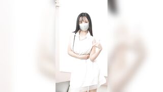 [4K] White sleeveless Try on haul | Transparent Fabric & No bra Trend