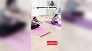 Upper Body Sitting Stretching #yoga #motivation #yogateacher