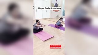 Upper Body Sitting Stretching #yoga #motivation #yogateacher