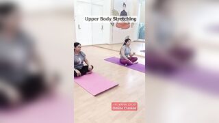 Upper Body Sitting Stretching #yoga #motivation #yogateacher