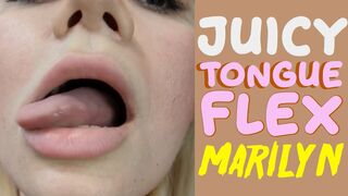 Juicy Tongue Stretching ASMR | Marilyn | @SoftRelaxMedia #tongue #stressrelief #relaxing #stretching