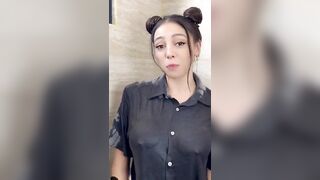 [4K] Transparent Try On Haul | Dry vs Wet, Wet version gray shirts, #dryvswet, #wet,