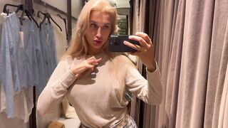 [4K] See-through Try On Haul | Transparent Lingerie In Fitting Room