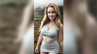 4K AI Art Lookbook Model video| transparent try on haul |fashion lingerie|Misty Highlands, Highlands