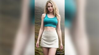 4K AI Art Lookbook Model video| transparent try on haul |fashion lingerie|Misty Highlands, Highlands