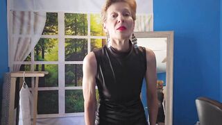 Black Latex MINI Dress TRY-ON Haul | SEXY TIGHT Dress with Stilettos and Mirror View