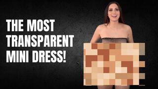 4k Transparent Mini Dress Try On Haul
