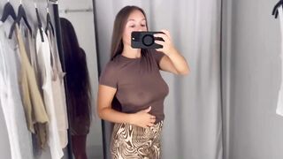Transparent Dressing Room Tops Try On Haul Review