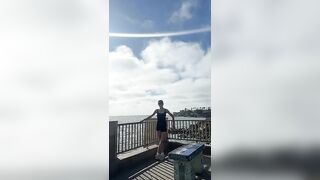 MINI BEACH WORKOUT #ballerina#workout#beach#sandiego#athlete#grateful#stretching#flexible#ballet