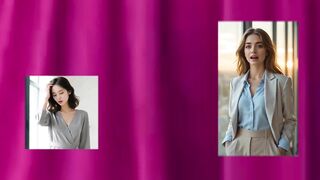 4k Transparent Try on Haul Dress | See through clean| Transparent Cleaning Home And Blue Dress