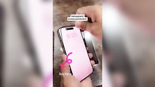 Transparent Privacy Protection Phone Film - Dust Proof & Bubble Free!