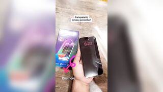 Transparent Privacy Protection Phone Film - Dust Proof & Bubble Free!