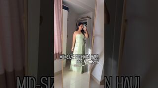 MID SIZED try on fashion haul for a HEAVY CHESTED girl ????????