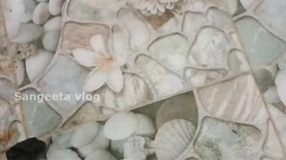 4k transparent cleaning Girl : WC floors cleaning tutorial at home!????????