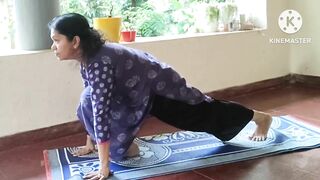 10 basic yoga asanas at a stretch #yoga #Yogaflow #beginnersyoga #travancoreschoolofyoga
