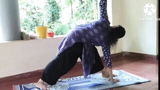 10 basic yoga asanas at a stretch #yoga #Yogaflow #beginnersyoga #travancoreschoolofyoga
