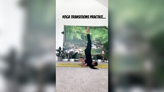 Yoga transitions #yoga #yogapractice #yogalife #yogateacher#mobility#flexibility #balance#transition