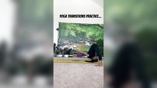 Yoga transitions #yoga #yogapractice #yogalife #yogateacher#mobility#flexibility #balance#transition