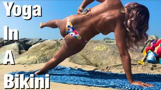 ????????‍♀️Yoga In A Bikini????| Pretty In Pink Series | Flexibility | Workout | Stretching????54 | ASMR ????
