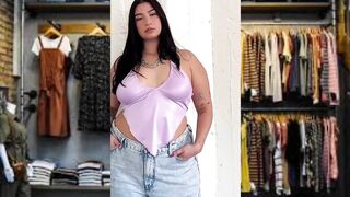 How TO Wear Beatyful A Red MINI Skirt ????TRY ON HAUL and more fashion ideas???? Curvy Fashion Model