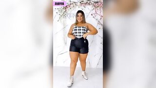 Beautiful plus size lingerie model,shein plus size haul