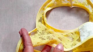 Tiny See through Lingerie bikini Try on haul