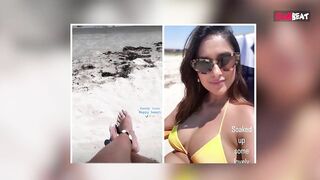 Pregnant Ileana D'Cruz Beach पर Babymoon कर रहीं Enjoy, Yellow Bikini में Baby Bump Pic Viral