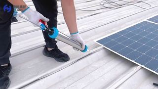 Flexible Solar Module Installation 540 pcs#hgenergy#HG#solarenergy#flexiblesolar#lightweightsolar