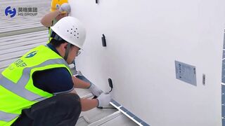 Flexible Solar Module Installation 540 pcs#hgenergy#HG#solarenergy#flexiblesolar#lightweightsolar