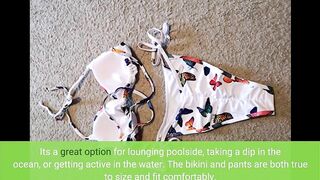 HAPCOPE Women's 3 Piece Swimsuits Tie Dye Bathing Suits Halter Bikini Sets with Mesh Cover Up P...