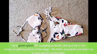 HAPCOPE Women's 3 Piece Swimsuits Tie Dye Bathing Suits Halter Bikini Sets with Mesh Cover Up P...