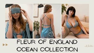 Fleur of England - Ocean Collection - model only video - silk luxury lingerie