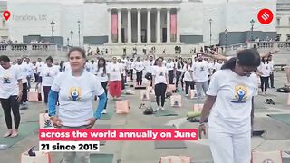 Londoners Celebrate International Day of Yoga at Trafalgar Square, Author Amish Tripathi Joins In