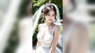 [4K] White lingerie Wedding concept / 화이트 란제리 웨딩 컨셉 / ホワイトランジェリー 結婚式のコンセプト