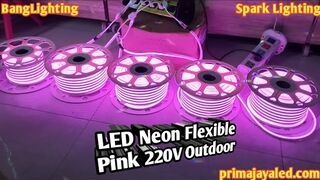 LED Neon Flexible Pink 220V Outdoor