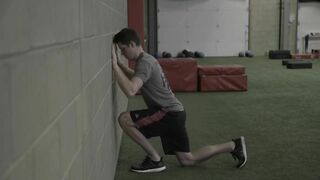 Foam rolling, stretching, and dynamic warm-up: Ankle Mobility Drill 1