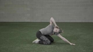 Foam rolling, stretching, and dynamic warm-up: Thoracic Mobility Drill -T Spine Mobilization