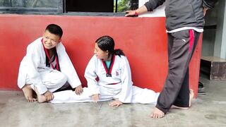 Taekwondo Stretching || Princy Bomjan || Riviera International Academy