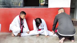Taekwondo Stretching || Princy Bomjan || Riviera International Academy