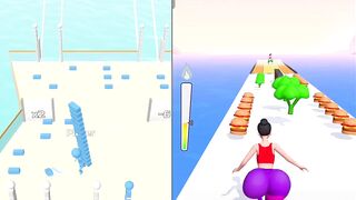 Bridge Race // Twerk // All Level Gameplay Android, iOS - NEW APK BIG UPDATE