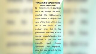 TOWARDS THE GOAL SUPREME 21 #meditation #spirituality #peace #religion #yoga #devotion