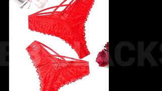 Try On Haul | Tiny See Through Lingerie G string Transparent Thong Panty Haul S3 #001
