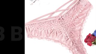 Try On Haul | Tiny See Through Lingerie G string Transparent Thong Panty Haul S3 #001