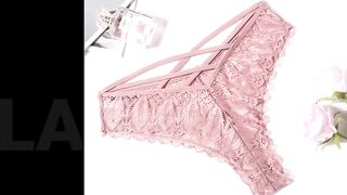 Try On Haul | Tiny See Through Lingerie G string Transparent Thong Panty Haul S3 #001