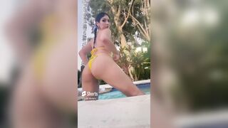 Queenie Sateen 02 EXTREME Slow Motion Big Boobs in Lingerie - @missqueeniexo #shorts #shortvideo